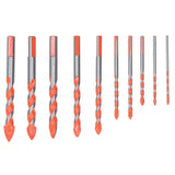 10PCS Multifunctional Drill Bits Set 3/4/5/6/6/8/10/12/14/16mm Triangular Drilling Bit for Wood In Australia - Darrahopens