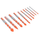 10PCS Multifunctional Drill Bits Set 3/4/5/6/6/8/10/12/14/16mm Triangular Drilling Bit for Wood In Australia - Darrahopens