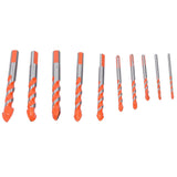 10PCS Multifunctional Drill Bits Set 3/4/5/6/6/8/10/12/14/16mm Triangular Drilling Bit for Wood