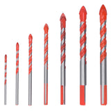 Drill Bit Set Multi Purpose Bits Accessory for Ceramic Tile Concrete Glass Drilling(7Pcs ) In Australia - Darrahopens