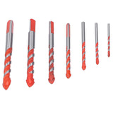 Drill Bit Set Multi Purpose Bits Accessory for Ceramic Tile Concrete Glass Drilling(7Pcs ) In Australia - Darrahopens