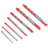 Drill Bit Set Multi Purpose Bits Accessory for Ceramic Tile Concrete Glass Drilling(7Pcs ) In Australia - Darrahopens