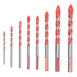 Drill Bit Set Multi Purpose Bits Accessory for Ceramic Tile Concrete Glass Drilling(8Pcs ) In Australia - Darrahopens