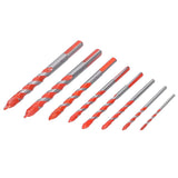 Drill Bit Set Multi Purpose Bits Accessory for Ceramic Tile Concrete Glass Drilling(8Pcs ) In Australia - Darrahopens