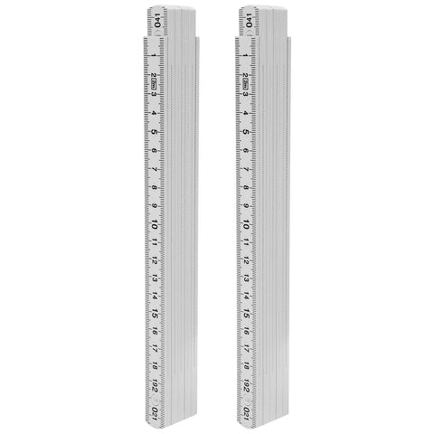 2Pcs 2m Folding Carpenters Ruler Lightweight Compact Measuring Stick Woodworking Tool In Australia - Darrahopens