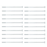 20Pcs Long Hex Bolt Flange Flat Head Screw Replacement M6x135 Generator Hardware Fittings