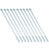 10Pcs M8x210 Motor Bracket Screw Gasoline Hex Flange Long Bolts Fastener Accessory