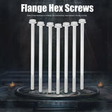 10Pcs Long Flange Bolt M8x235 Hex Head Flange Screw Gasoline Generator Replacement Parts