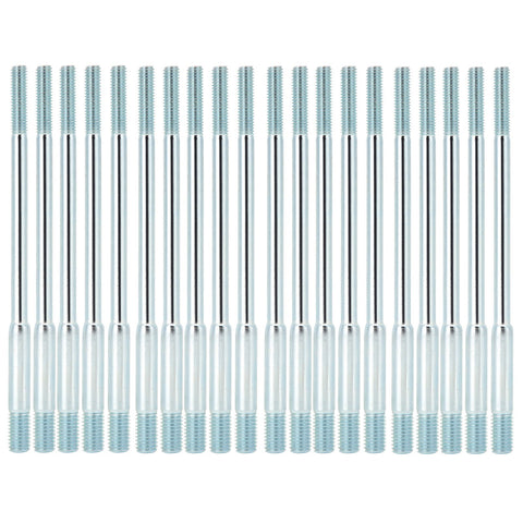 20PCS M6x8x135 Cylinder Head Stud Bolts Double End Threaded Fit for 188F Gasoline Generator