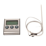 Digital Cooking Thermometer Timer LCD Display ℃/℉ W/Probe for Barbecue Meat BBQ Food In Australia - Darrahopens