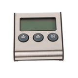 Digital Cooking Thermometer Timer LCD Display ℃/℉ W/Probe for Barbecue Meat BBQ Food In Australia - Darrahopens