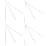 4Pcs Hanging Chain with Hooks 304 Stainless Steel Garden Flower Pot Plant Hangers Replacement