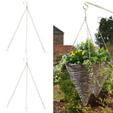 4Pcs Hanging Chain with Hooks 304 Stainless Steel Garden Flower Pot Plant Hangers Replacement