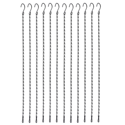 12pcs Plant Hanging Chains with Dual Hooks 58.5cm/23in with Bearing 3000g/6.6lbs for Garden Flower Suspension In Australia - Darrahopens