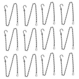 12pcs Plant Hanging Chains with Dual Hooks 58.5cm/23in with Bearing 3000g/6.6lbs for Garden Flower Suspension In Australia - Darrahopens