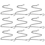 12pcs Plant Hanging Chains with Dual Hooks 58.5cm/23in with Bearing 3000g/6.6lbs for Garden Flower Suspension
