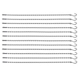12pcs Plant Hanging Chains with Dual Hooks 58.5cm/23in with Bearing 3000g/6.6lbs for Garden Flower Suspension