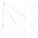 10Pcs Hanging Chain with Hooks Single 8-Strand Iron Garden Flower Pot Plant Hangers Replacement In Australia - Darrahopens