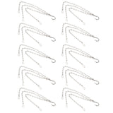 10Pcs Hanging Chain with Hooks Single 8-Strand Iron Garden Flower Pot Plant Hangers Replacement In Australia - Darrahopens