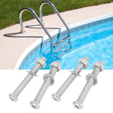 4 Sets Swimming Pool Step Fastener Bolts Nut Underwater Ladder Replacement Parts 7mm