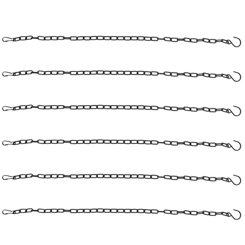 6Pcs Garden Planter Hanging Chain Flower Pot Basket Replacement Iron Sling Chain with Hook In Australia - Darrahopens