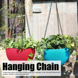 6Pcs Garden Planter Hanging Chain Flower Pot Basket Replacement Iron Sling Chain with Hook