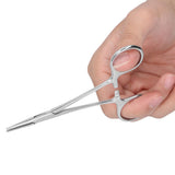 12.5cm Hemostatic Forceps Stainless Steel Pet Hair Puller Fishing Lock Plier for Livestock