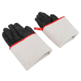 BBQ Gloves High Temperature Resistance 500℃ Waterproof Acid and Alkali Resistant Garden GlovesBlack 17in