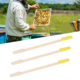 25PCS Beekeeping Double‑Headed Bamboo Plastic Picking Pen Bee Milk Pulp Taking Apiculture Tools