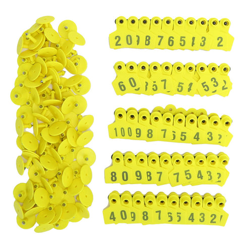No.001‑100 Farm Pig Ear Tag Livestock Ear Tag Labels Set Poultry Breeding Supplies In Australia - Darrahopens