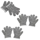3 Pairs Cut Resistant Gloves Children Gardening Outdoor Activities Cut Proof Work Gloves