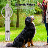 2pcs Stainless Steel Ultrasonic Whistle Portable Trainer Training Tool for Dog Pigeons Birds