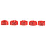 100Pcs Pigeons Identify Ring 001‑100 Numbered Poultry Leg Ring Bird Leg Bands Foot Ring10mm Red Ring with Number In Australia - Darrahopens