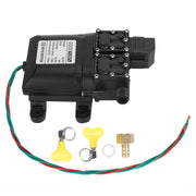 12V 120W 8L High Flow Diaphragm High Pressure Pump Dual Core with Copper Connector In Australia - Darrahopens
