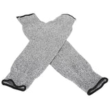 1 Pair 45cm Cut Proof Sleeves Cut Resistance Level 5 Arm Protector Sleeve for Gardening