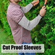 1 Pair 45cm Cut Proof Sleeves Cut Resistance Level 5 Arm Protector Sleeve for Gardening