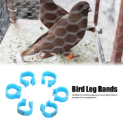 001‑100 Numbered Bird Leg Bands 8mm Poultry Identify Rings Accessory for Birds PigeonsBlue