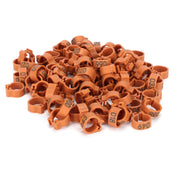 001‑100 Numbered Bird Leg Bands 8mm Poultry Identify Rings Accessory for Birds PigeonsCoffee In Australia - Darrahopens