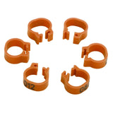 001‑100 Numbered Bird Leg Bands 8mm Poultry Identify Rings Accessory for Birds PigeonsCoffee