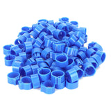 200Pcs 10mm Pigeons No Word Leg Ring Poultry Foot Clip Identification Ring Birds SuppliesBlue In Australia - Darrahopens
