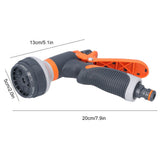 Garden Hose Spray Nozzle 8 Adjustable Patterns Water Sprayer High Pressure Spray Nozzle