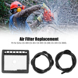 Air Filter Tube Spark Plug Set Fit for Echo CS-300 CS-301 CS-305 CS-306 CS-345 CS-3000 Chainsaw