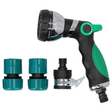 Garden Hose Spray Nozzle AntiSlip 8 Adjustable Patterns Water Sprayer Quick Connector Set(G3/4 ) In Australia - Darrahopens