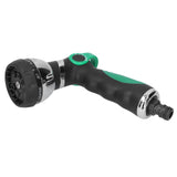 Garden Hose Spray Nozzle AntiSlip 8 Adjustable Patterns Water Sprayer Quick Connector Set(G3/4 )