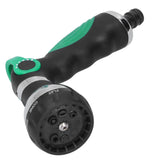 Garden Hose Spray Nozzle AntiSlip 8 Adjustable Patterns Water Sprayer Quick Connector Set(G3/4 )