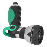 Garden Hose Spray Nozzle AntiSlip 8 Adjustable Patterns Water Sprayer Quick Connector Set(G3/4 )