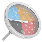 100‑550℉ Metal Oven Temperature Gauge Pointer Type for Smoke BBQ Grill Household Cooking In Australia - Darrahopens