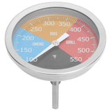 100‑550℉ Metal Oven Temperature Gauge Pointer Type for Smoke BBQ Grill Household Cooking In Australia - Darrahopens