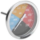 100‑550℉ Metal Oven Temperature Gauge Pointer Type for Smoke BBQ Grill Household Cooking