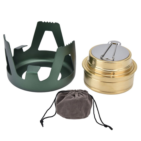 Camping Stove Windproof Vaporizable Portable Liquid Spirit Stove with Stand for Outdoor CampingGreen In Australia - Darrahopens